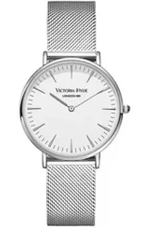 VICTORIA HYDE Quarzuhr Metropolitan Modern Unisex Basic Mesh-Armband, (1-tlg., Kein Set) silberfarben