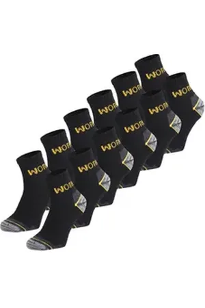 Ladeheid Socken 6er 12er Pack Arbeitssocken AT009 grau 43-46