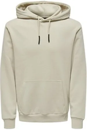 Only & Sons Hoodie ONSCERES aus Baumwollmix beige L