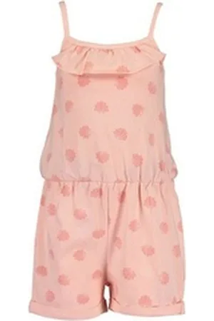 Blue Seven Sweatshorts Kinder Mädchen Jumpsuit Muschel-Print - Overall mit Spaghettiträgern rot 104