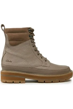 Clarks Schnürstiefeletten PragueStyle K. 261749026 Pebble Combi Schnürstiefel braun 26