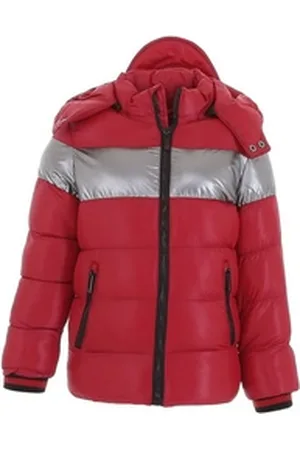 Ital-Design Winterjacke Kinder Jungen Freizeit gefüttert rot 110/116