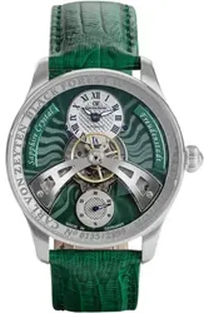 CARL VON ZEYTEN Automatikuhr Freudenstadt CVZ0043GRS, Armbanduhr, Herrenuhr, Saphirglas, Made in Germany, Mechanische Uhr grün