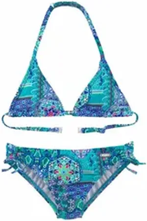 Buffalo Triangel-Bikini Shari Kids im Folklore-Print blau 158/164