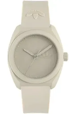 adidas Originals Quarzuhr PROJECT THREE AOST24055, Armbanduhr, Damenuhr, Herrenuhr, analog, Silikonarmband beige