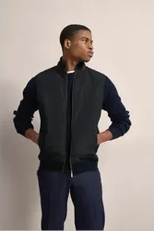 Bugatti Sweatweste mit bequemer Passform blau 3XL