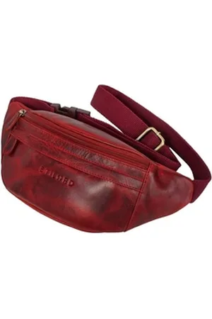 STILORD Bauchtasche "Terry" Bauch Tasche Leder rot