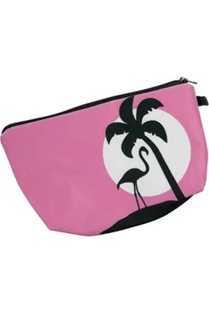 cosey Kosmetiktasche Make-up Tasche, Schminktasche und Kulturbeutel – Flamingo Design