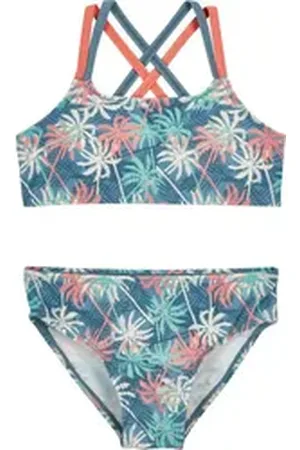 Playshoes Bügel-Bikini UV-Schutz Bikini Palmen blau 158/164