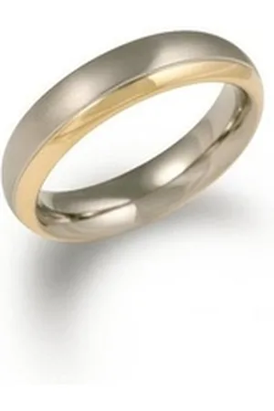 Boccia Titanium Boccia Fingerring Boccia Herren Ring 0130-0864 Titan vergoldet Größe 64 (kein Set, 1-tlg) silberfarben
