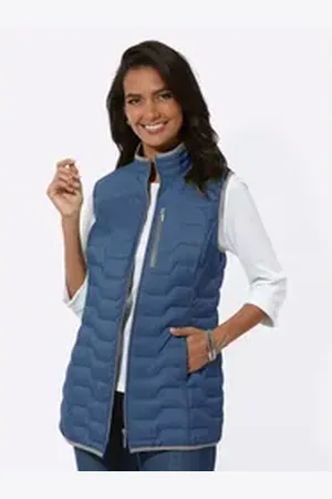 WITT WEIDEN Jerseyweste Steppweste blau 50