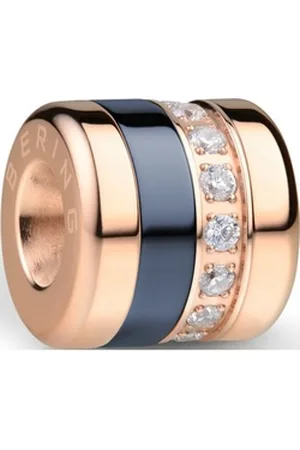 Bering Kettenanhänger Damen-Charm Edelstahl, Keramik Farbstein rosa
