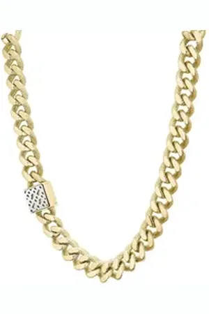 HUGO BOSS Kette ohne Anhänger Schmuck Edelstahl Halsschmuck Panzerkette CALY gelb|goldfarben 8,5 mm