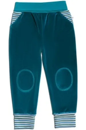 Leela COTTON Sweathose Nickyhose blau 74/80