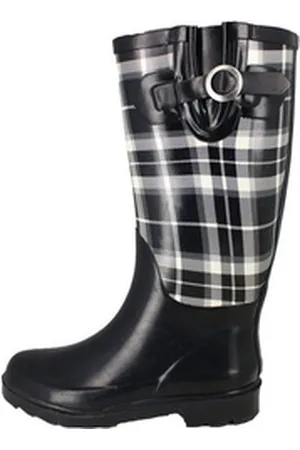 Beck Damen Gummistiefel Pepita Gummistiefel (wasserdichter Stiefel, für trockene Füße bei Regenwetter) herausnehmbare Innensohle, weicher robuster Naturkautschuk schwarz 39 EU