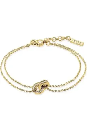 Jette Joop Armband Damen-Armband 925er Silber 27 Zirkonia, COSMOPOLITAN gelb|goldfarben