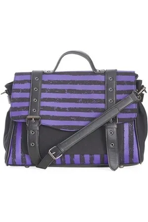 Banned Retro Schultertasche Spooky Nightwalks Lila, Verstellbarer Schultergurt lila
