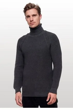 Rusty Neal Rollkragenpullover mit kuscheligem Rollkragen grau M