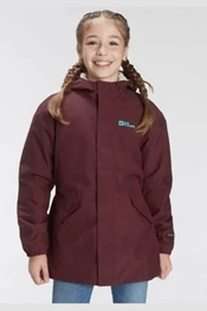 Jack Wolfskin Outdoorjacke COSY BEAR JACKET G mit recycelten Bestandteilen lila 164