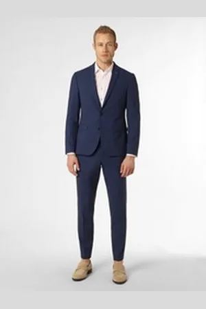 Finshley & Harding London Anzug Brixdon/Hoxdon blau 102