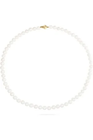 YAMOKO YAMOKO Collier YAMOKO Damen-Kette 585er Gelbgold Süßwasserperle gelb|goldfarben 6,5 mm