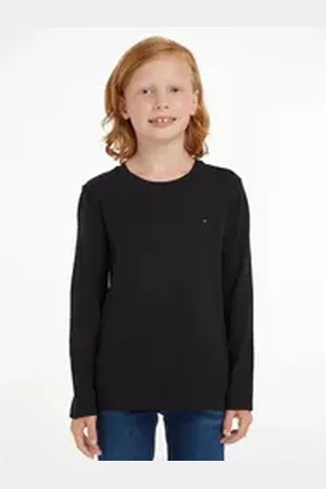 Tommy Hilfiger Langarmshirt BOYS BASIC CN KNIT L/S Kinder Kids Junior MiniMe,für Jungen grau 7/122
