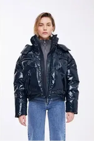 Ball Kurzjacke BASALVADORE SHORT JACKET glänzende Kurzjacke mit Backprint XXL