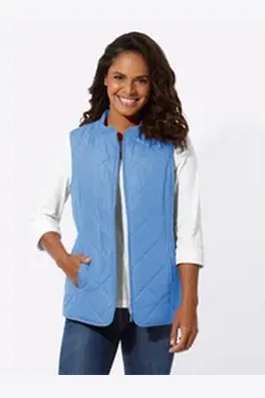 WITT WEIDEN Jerseyweste Steppweste blau 48
