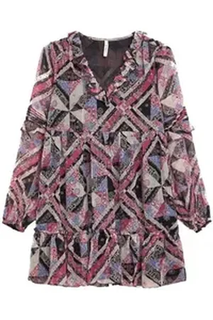Pepe Jeans Spitzenkleid Pitu (1-tlg) Rüschen blau|grau|rosa|schwarz S