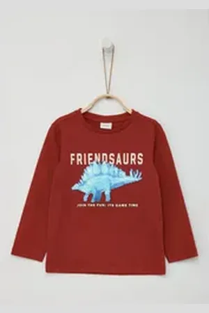 QS by s.Oliver Langarmshirt Langarmshirt mit Wendepailletten Wendepailletten rot 92/98