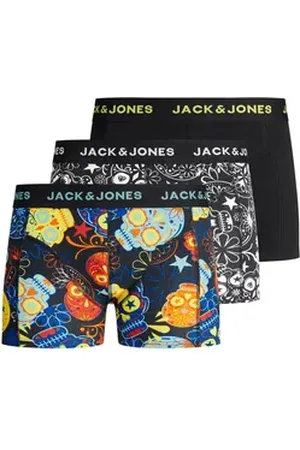 JACK & JONES Junior Trunk JACSUGAR SKULL TRUNKS 3 PACK NOOS JNR (Packung, 3-St) schwarz 152