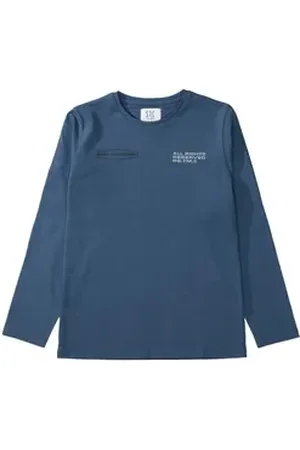 Staccato Langarmshirt blau 152