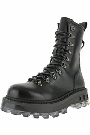Buffalo Damen Bikerboots Schnürstiefelette schwarz 38 EU