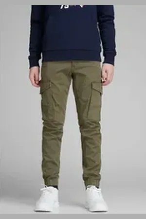 JACK & JONES Junior Cargohose JPSTPAUL JJFLAKE AKM 542 OLIVE NOOS JNR grün 128