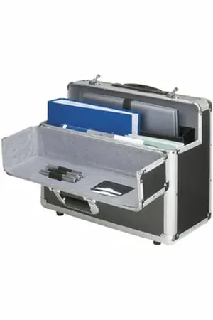 Alumaxx Aktentasche Pilotenkoffer Carbon Aluminium silber/carbon. silberfarben