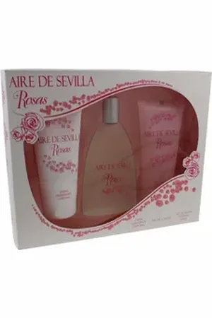 Instituto Español Aire de Sevilla Duft-Set Agua De Rosas Frescas EdT 150ml Set 3 Artikel