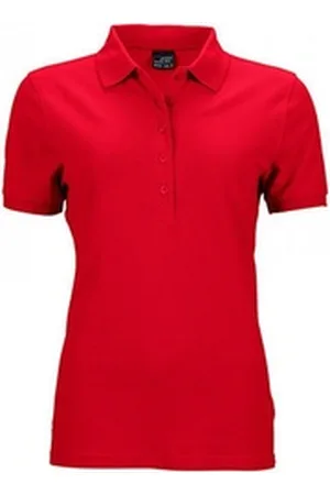 James & Nicholson Poloshirt Damen Elastic Polo Piqué / Taillierter Schnitt L