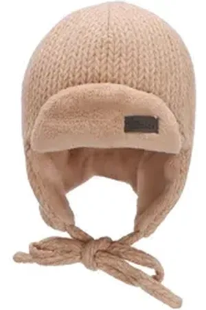 Sterntaler ® Schlupfmütze Fliegermütze Strickoptik (1-St) beige 47