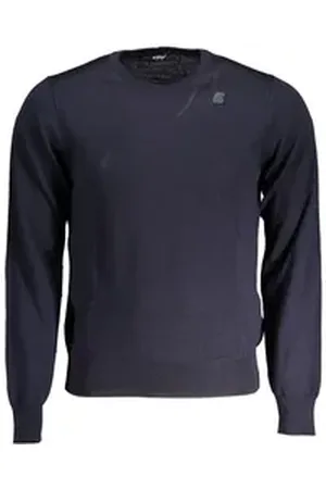 K-Way Rundhalspullover blau XL