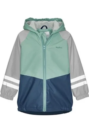 Playshoes Regenjacke Regenjacke Fleece-Futter grau|grün 128