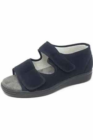 Fischer Fischer-Markenschuh Diabetiker Sandale Hausschuh schwarz 39 EU