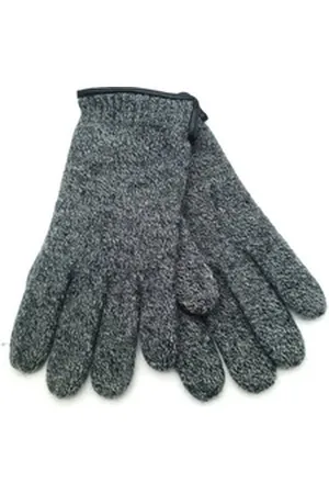 Fiebig Strickhandschuhe Herren - Walkhandschuh anthrazit 8,5