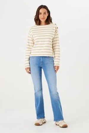 Garcia Slim-fit-Jeans Celia Flare blau 32