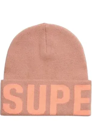 Superdry Beanie BRANDED KNITTED BEANIE HAT rosa