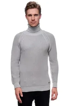 Rusty Neal Rollkragenpullover mit kuscheligem Rollkragen grau XXL