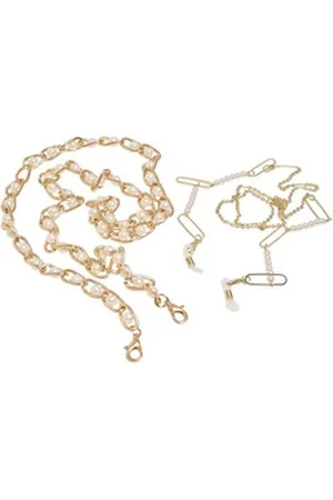 Urban classics Armband Unisex Multifunctional Chain With Pearls 2-Pack goldfarben