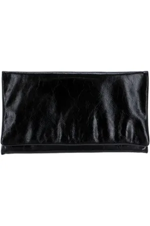 Abro+ Clutch Leather Athene schwarz M | 28.5 cm x 16 cm x 2.5 cm