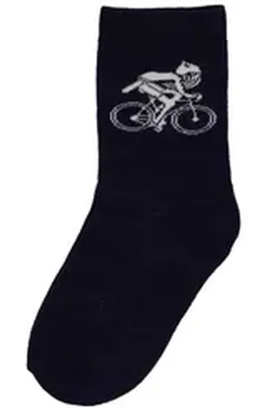 Danefæ Laufsocken Socks Navy Biking Viking Kindersocken mit Wikingerprint blau Gr.30-36