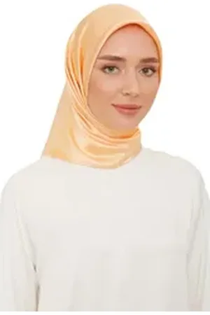 Armine Modeschal Armine Seidenschal Damen, Premium Qualität Polyester, Einfarbiges Türk gelb