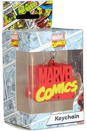 Marvel Schlüsselanhänger Comics Schlüsselanhänger Rubber Keychain gelb|rot